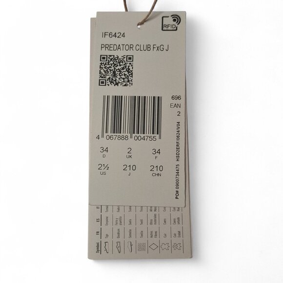 Adidas Predator Club FG Jr Soccer Cleats Lucid Blue IF6424 Youth 2.5 New - Picture 3 of 9